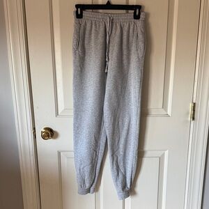 Brandy Melville Light Gray Fleece Sweatpants